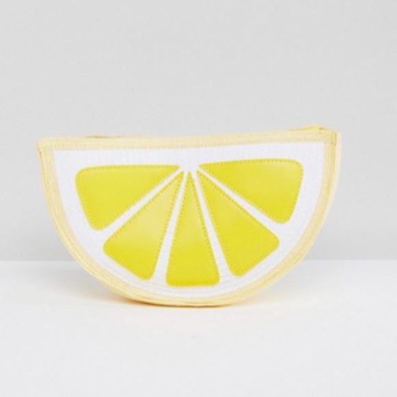 ASOS Handbags - ASOS lemon clutch